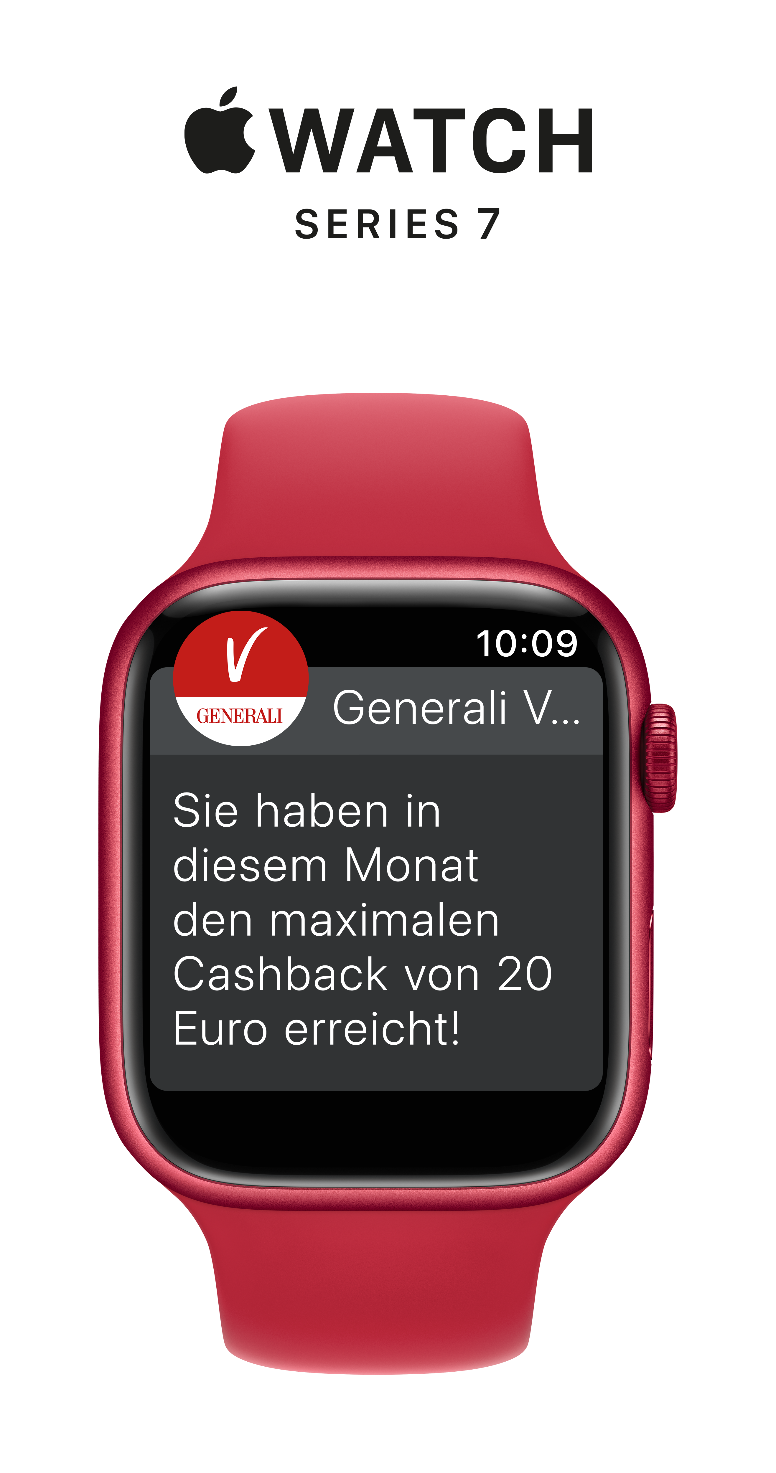 Mit Generali Vitality erhalten Sie bis zu 480 Euro Cashback auf eine Apple Watch Ihrer Wahl.